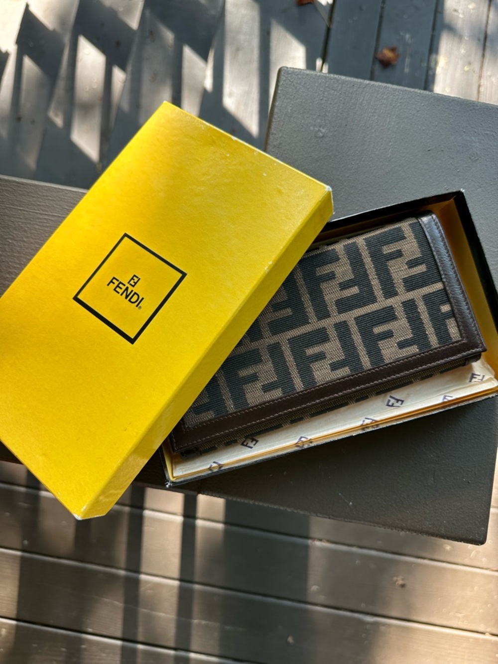 Fendi Zucca Long Wallet